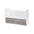 Bed DREAM NEW 70x140 white+artwood /transformed into a child bed/